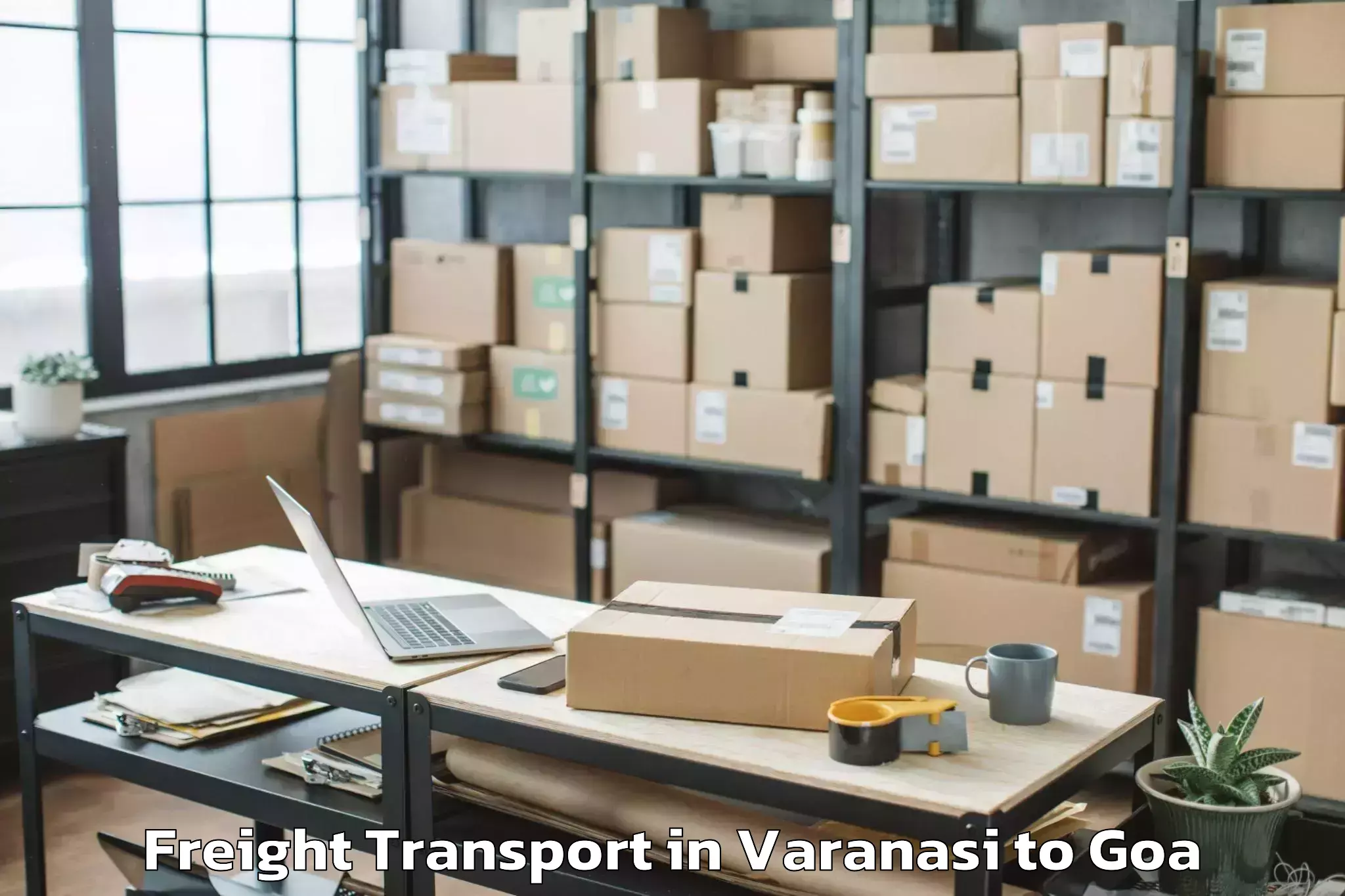 Top Varanasi to Cortalim Freight Transport Available